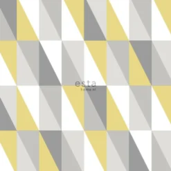 Tapetti Esta Little Bandits 138921, graafinen/geometrinen, moderni, harmaa/kulta