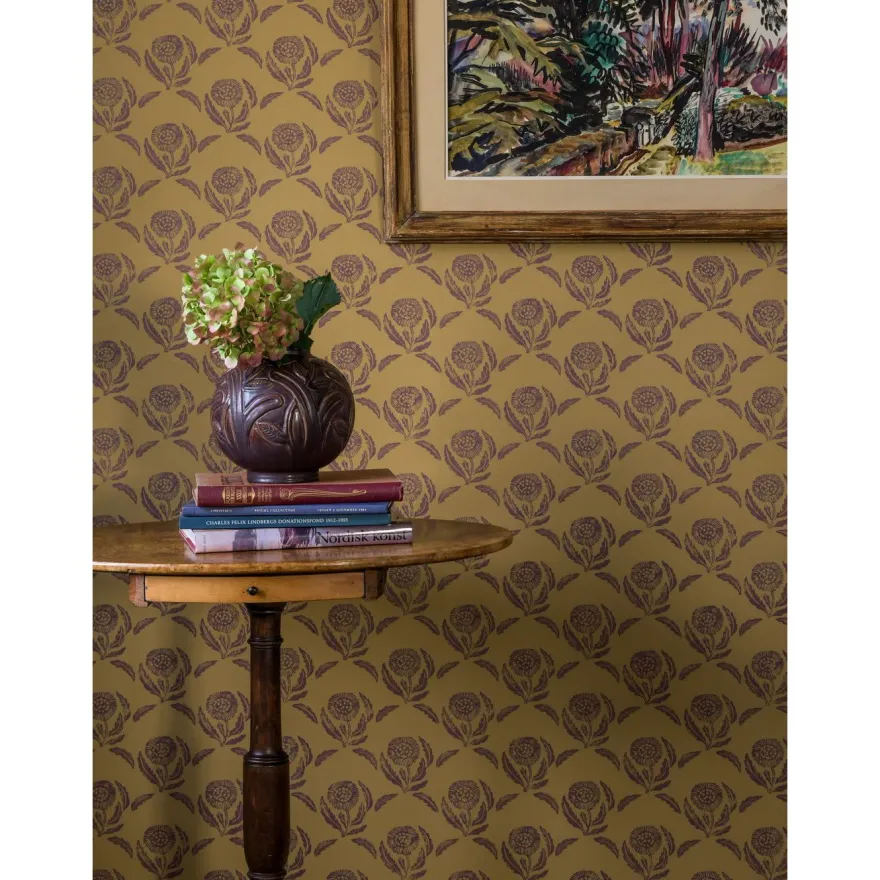 Tapetti Långelid/Von Brömssen Daisy, non-woven, kukka