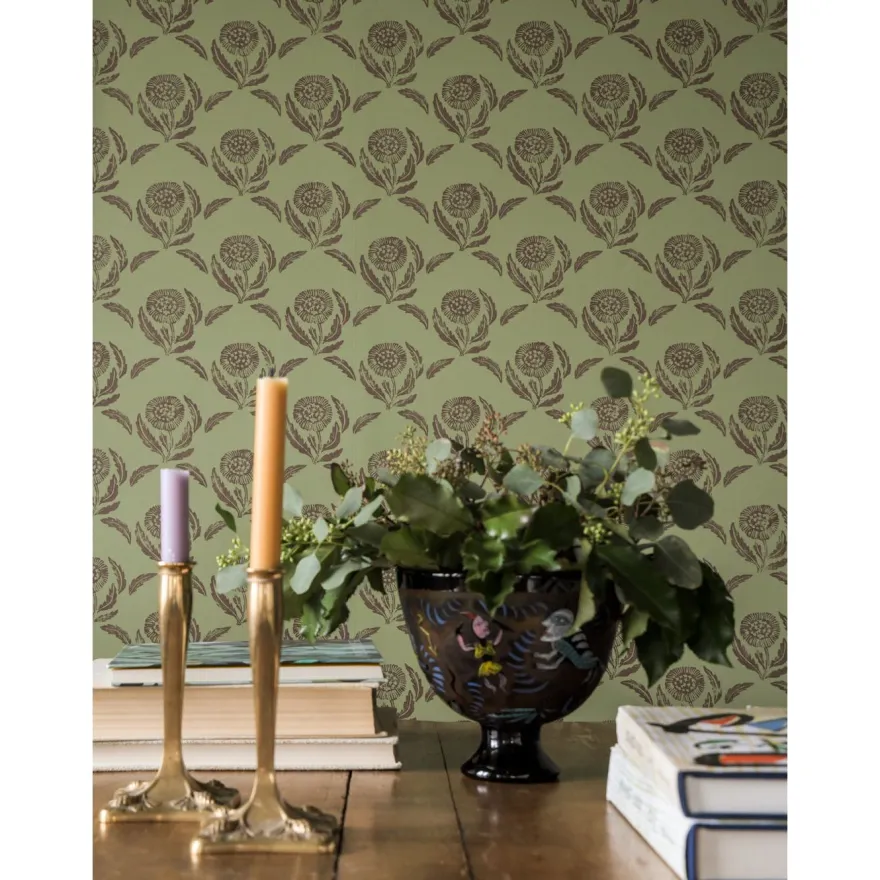 Tapetti Långelid/Von Brömssen Daisy, non-woven, kukka