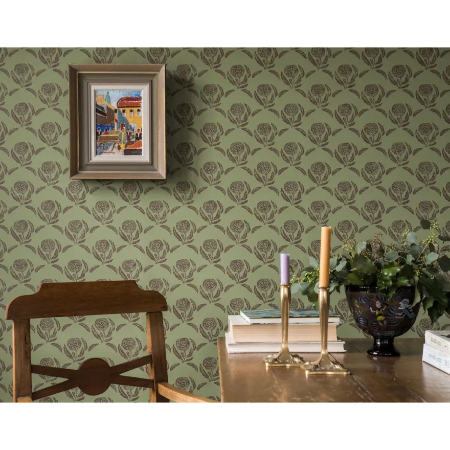 Tapetti Långelid/Von Brömssen Daisy, non-woven, kukka