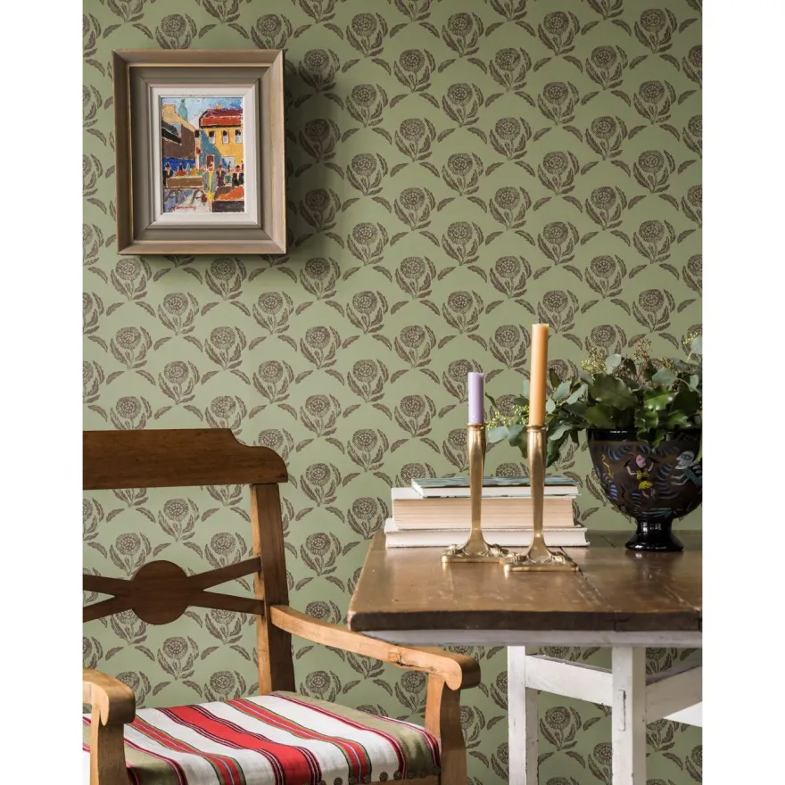 Tapetti Långelid/Von Brömssen Daisy, non-woven, kukka