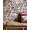 Tapetti Långelid/Von Brömssen Herons, eläin, kasvi, beige