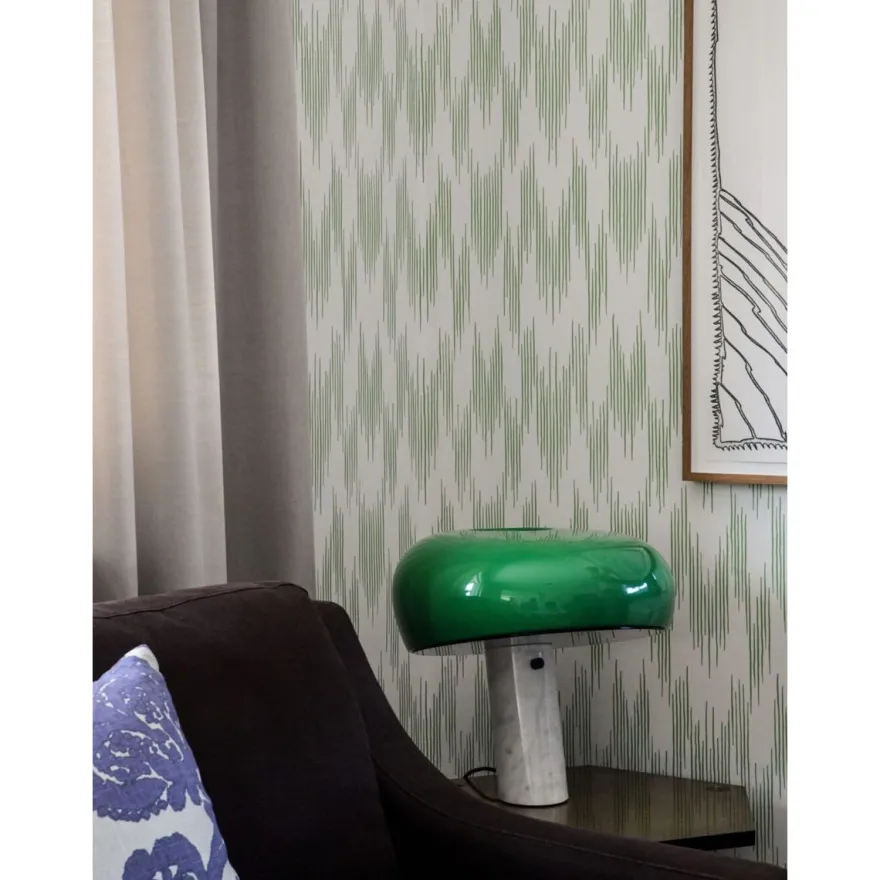 Tapetti Långelid/Von Brömssen Ikat, vihreä, non-woven