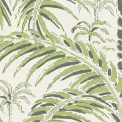 Tapetti Långelid/Von Brömssen Palm house, non-woven, palmu, vihreä