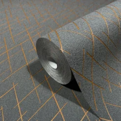 Tapetti Marburg Kylie, vinyylipinta, kiiltävä, viivat, graafinen/geometrinen, moderni