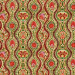 Tapetti Mindthegap Hippie Paisley, 1.56x3m, punainen/vihreä