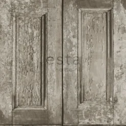 Tapetti Panel Doors 138210, puujäljitelmä, taupe