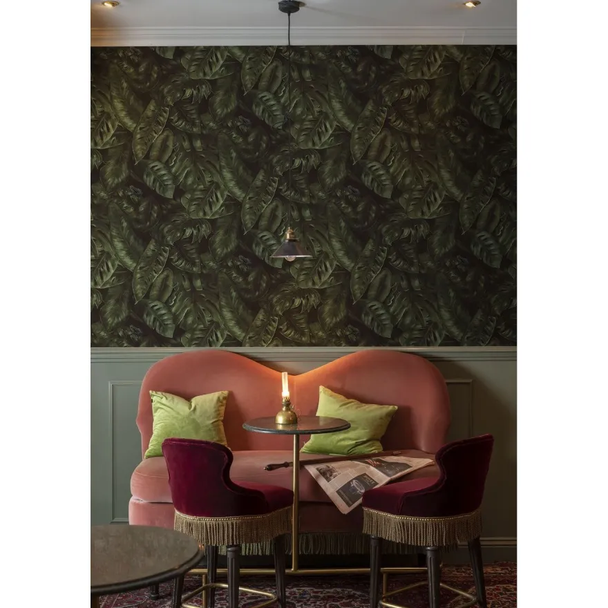 Tapetti Rebel Walls Cameroon Fern, 0.50x10m, non-woven, peikonlehti, vihreä