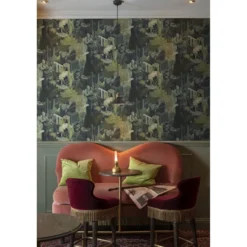 Tapetti Rebel Walls Toledo Juniper, 0.50x10m, non-woven, vihreä