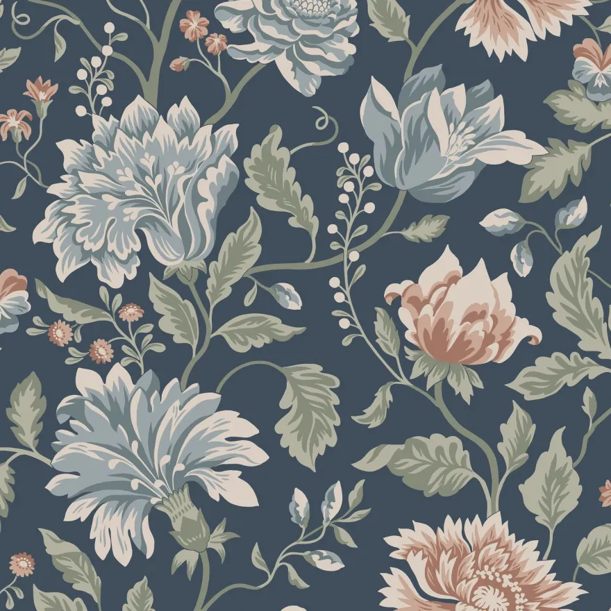 Tapetti Sandberg Annabelle, non-woven, romanttinen