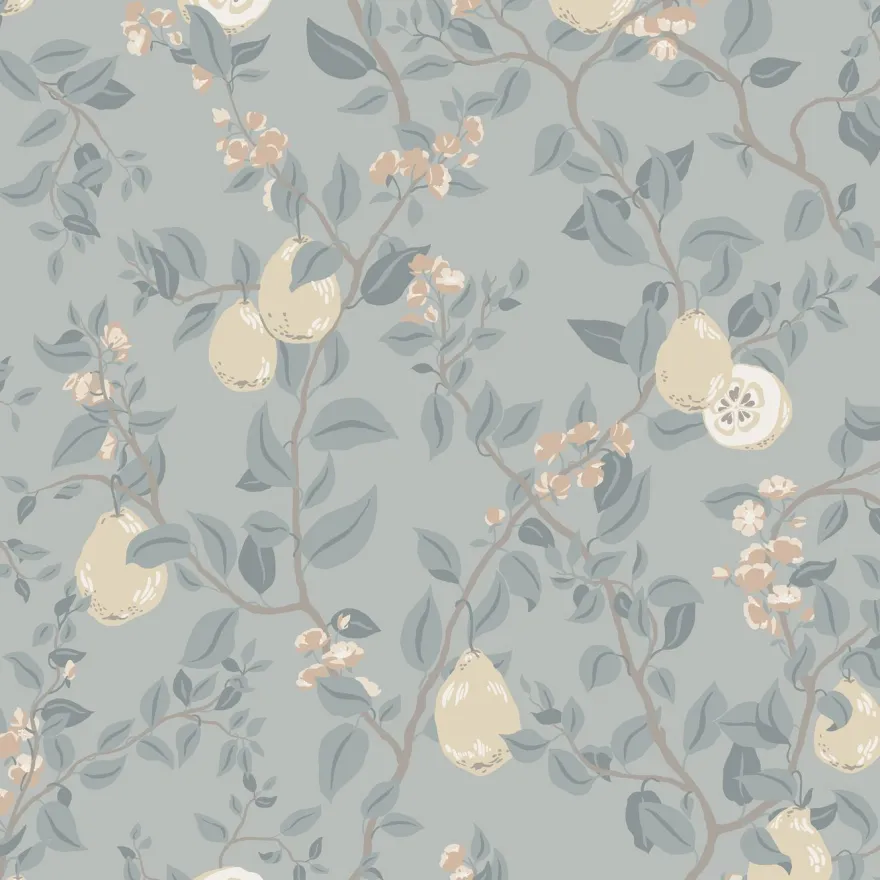 Tapetti Sandberg Kvitten, non-woven, kasvi