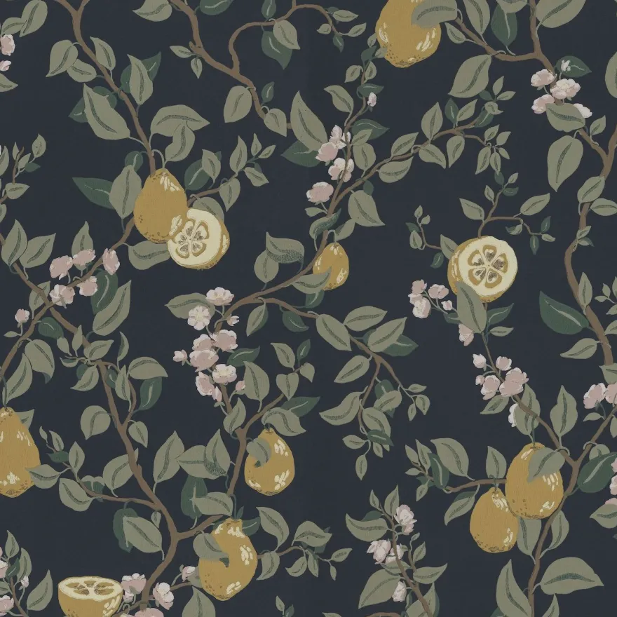 Tapetti Sandberg Kvitten, non-woven, kasvi