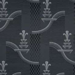 Tapetti Sandudd Arkiv 5131-2, 0,53x11,2m, non-woven, Art Deco, musta
