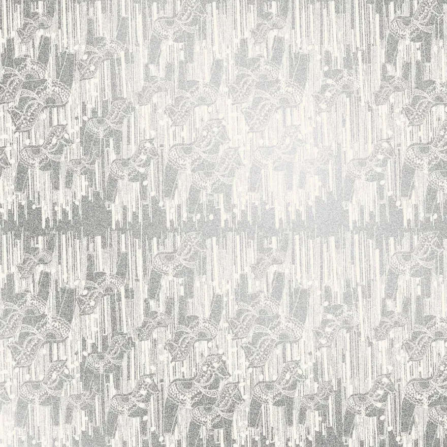 Tapetti Sandudd Ivana Helsinki Karuselli 5425-3, hopea/valkoinen, non-woven