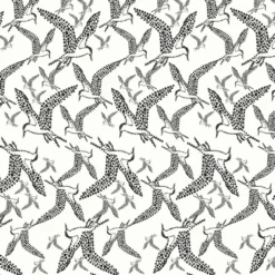 Tapetti Sandudd Ivana Helsinki Tiira 5246-5, valkoinen/tumma grafiitti, non-woven.