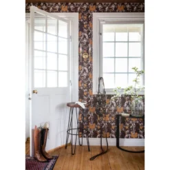 Tapetti Studio Lisa Bengtsson Sir Grace, non-woven, eläinkuosi, keltainen