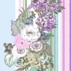 Tapetti Vintage Flowers 138114 violetti/sinivihreä non-woven