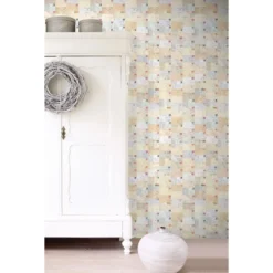 Tapetti WallpaperXXL Postcards, 158105, 46,5 cm x 8,37 m, non-woven, teksti, vintage, beige