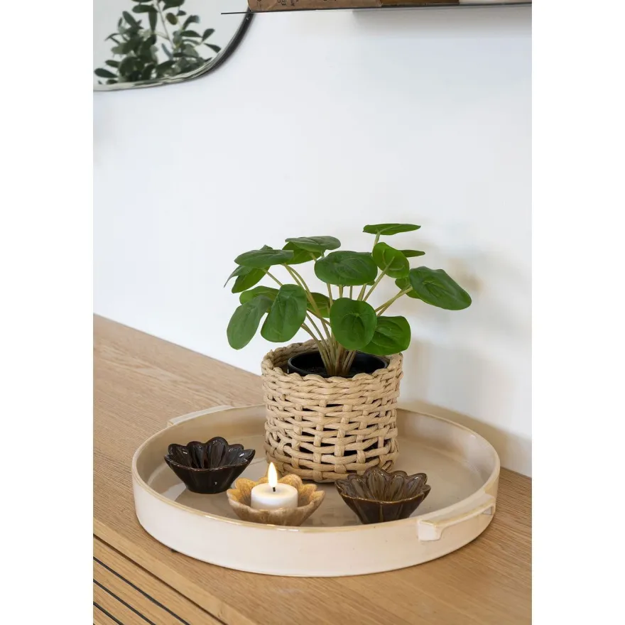 Tarjotin House Nordic Tray, ø37x 4.5cm, keramiikka, valkoinen