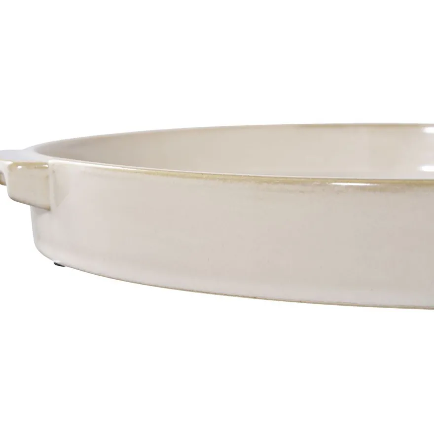 Tarjotin House Nordic Tray, ø37x 4.5cm, keramiikka, valkoinen