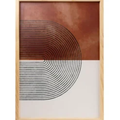 Taulusetti Linento Solar Lines, 50x70cm, ruskea
