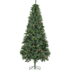 Tekojoulukuusi kävyillä, vihreä, 210cm