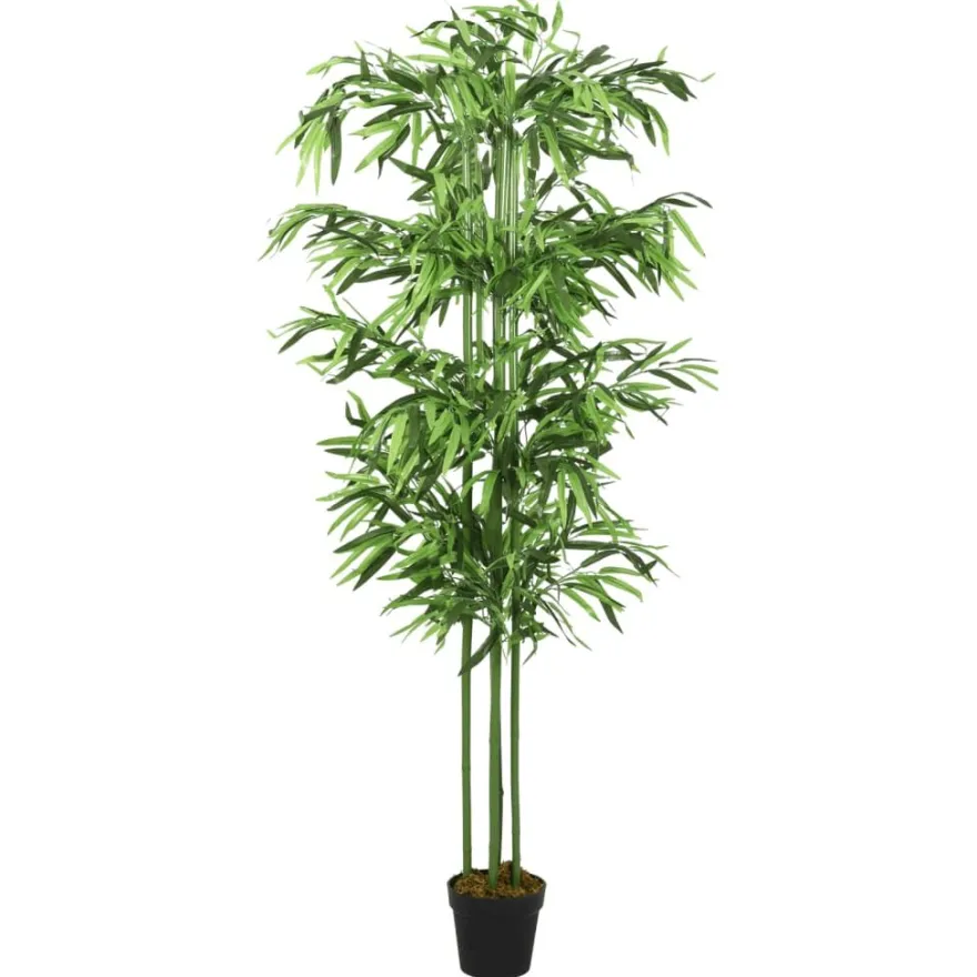 Tekokasvi bambupuu, 384 lehteä, 120 cm, vihreä