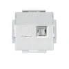 Telerasia Impressivo 2xRJ-45, Cat6, suojaamaton, valkoinen