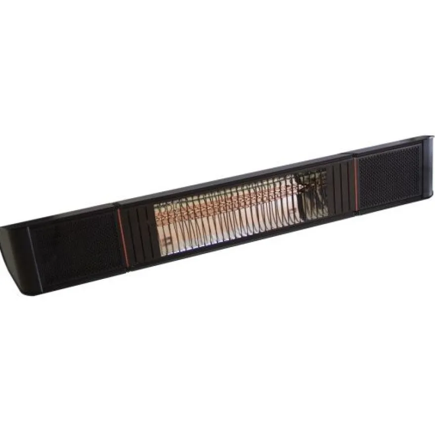 Terassilämmitin HEAT1 Eco High-line, 660-2000W, BT, kaiuttimet, kaukosäädin, musta
