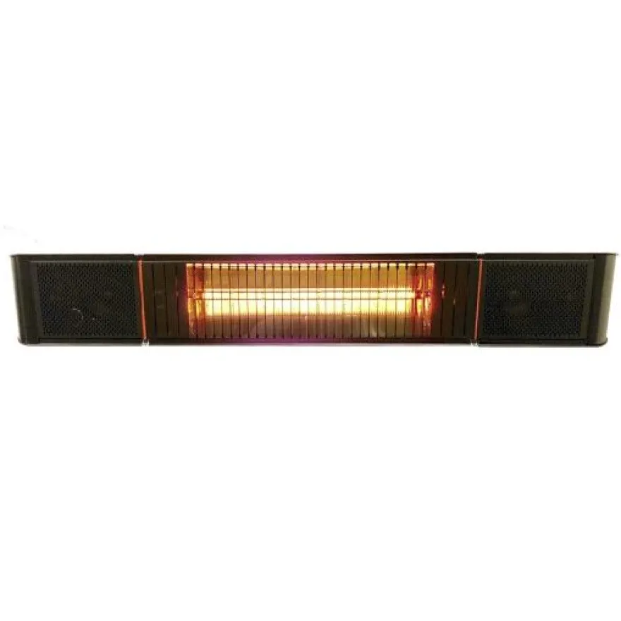 Terassilämmitin HEAT1 Eco High-line, 660-2000W, BT, kaiuttimet, kaukosäädin, musta