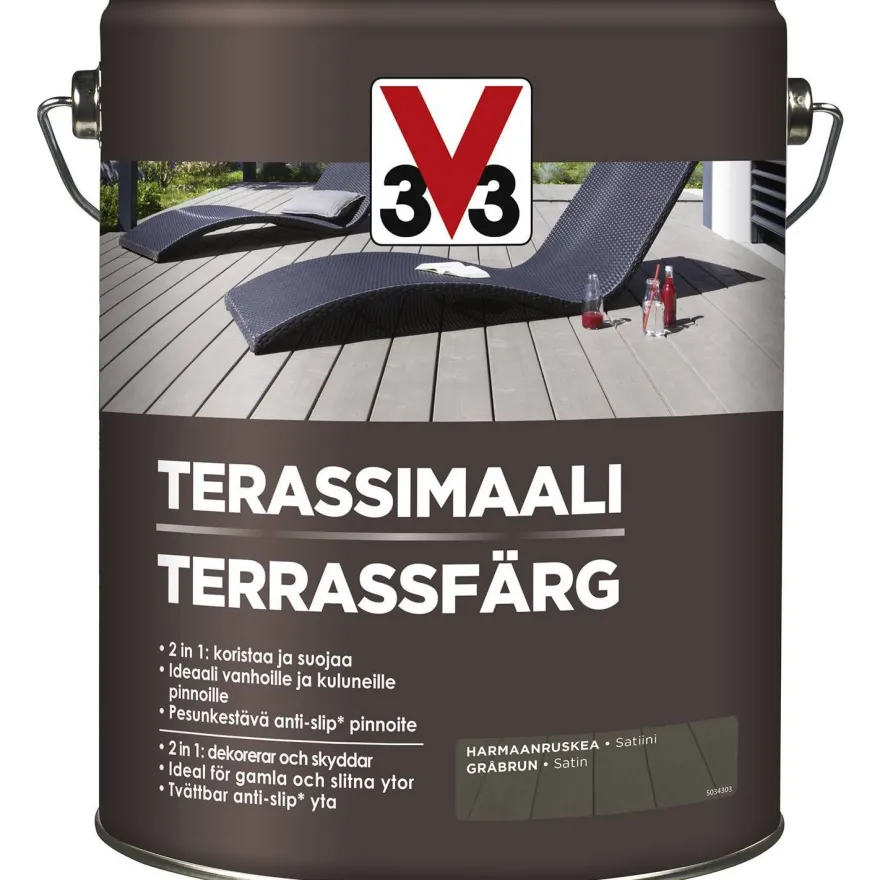 Terassimaali V33, eri vaihtoehtoja