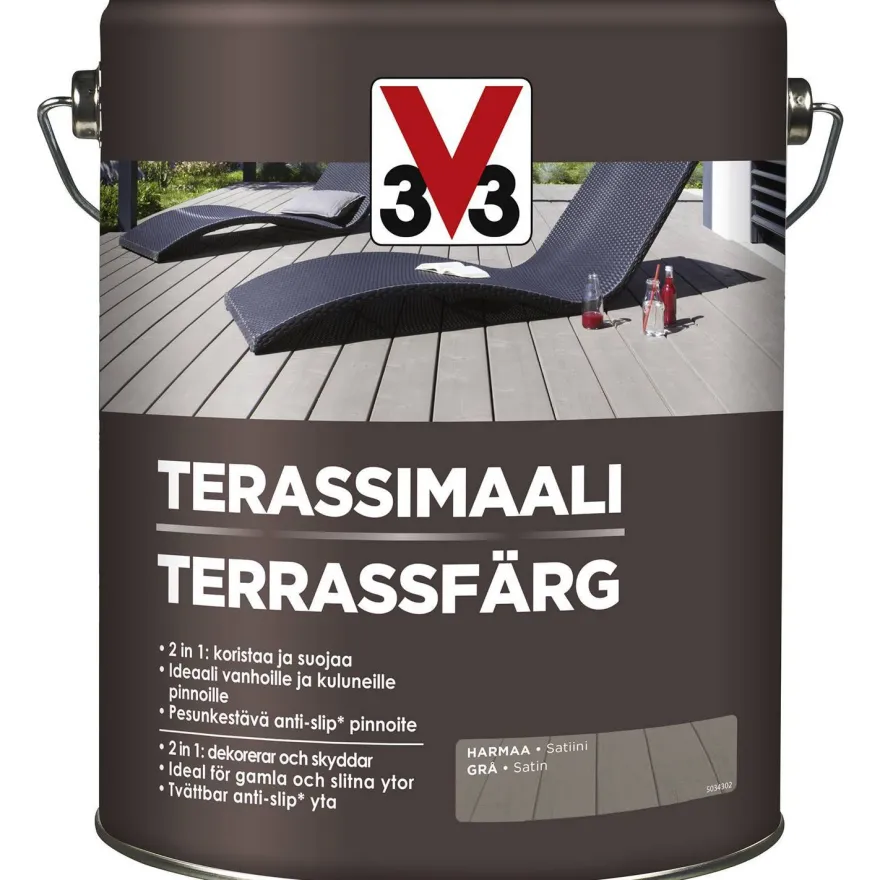 Terassimaali V33, eri vaihtoehtoja