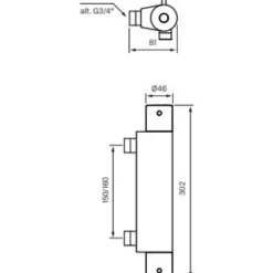 Termostaattihana Tapwell Evo EVM168