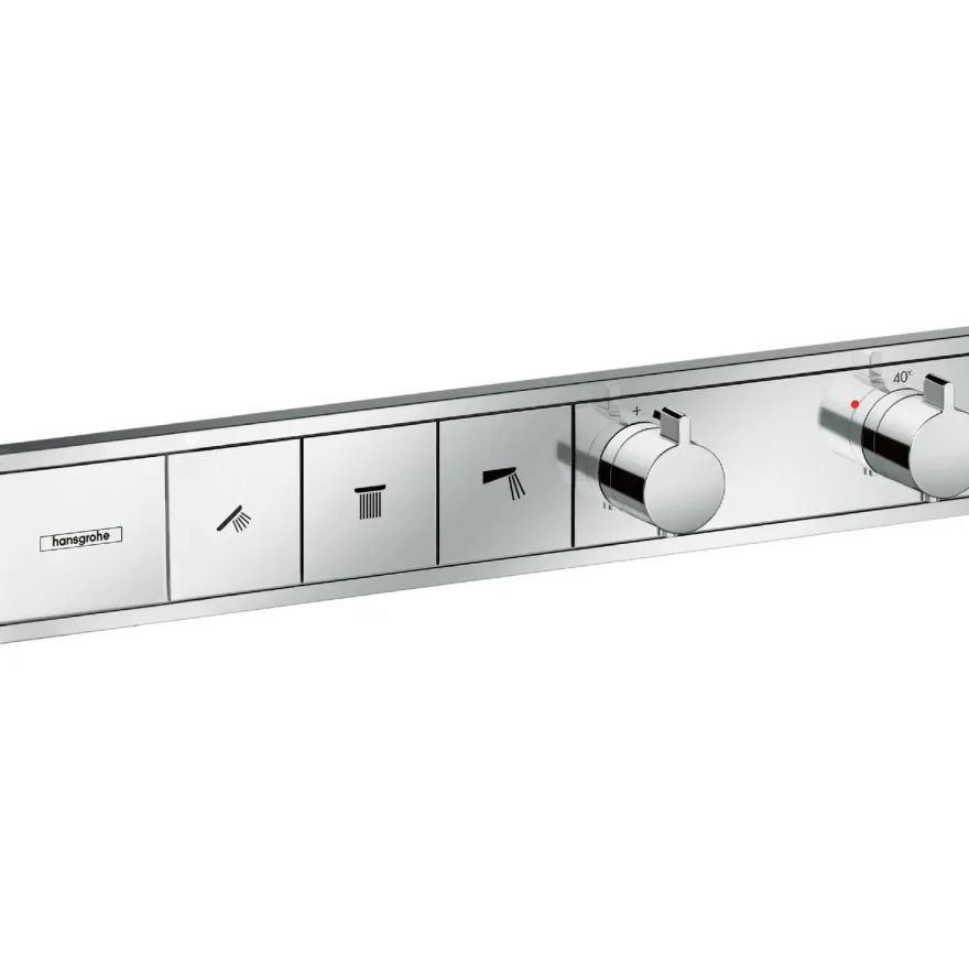 Termostaatti Hansgrohe RainSelect, 3:lle toiminnolle, piiloasennus, kromi