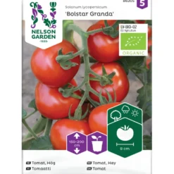 Tomaatti Nelson Garden Bolstar Granda Organic, siemenet