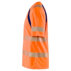 T-paita Blåkläder 3397 Highvis, huomio-oranssi/sininen