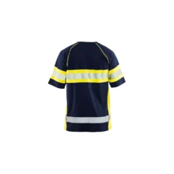 T-paita Blåkläder 3337 Highvis, mariininsininen/huomiokeltainen