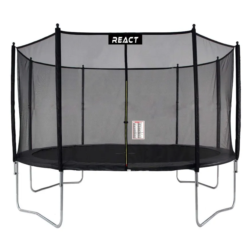 Trampoliini React, Ø396cm, turvaverkolla