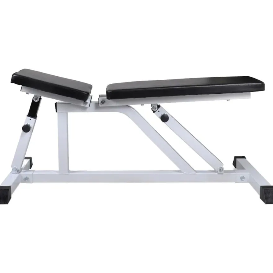 Treenipenkki levytanko- ja käsipainosarjalla, 60.5kg, 115x47x116cm