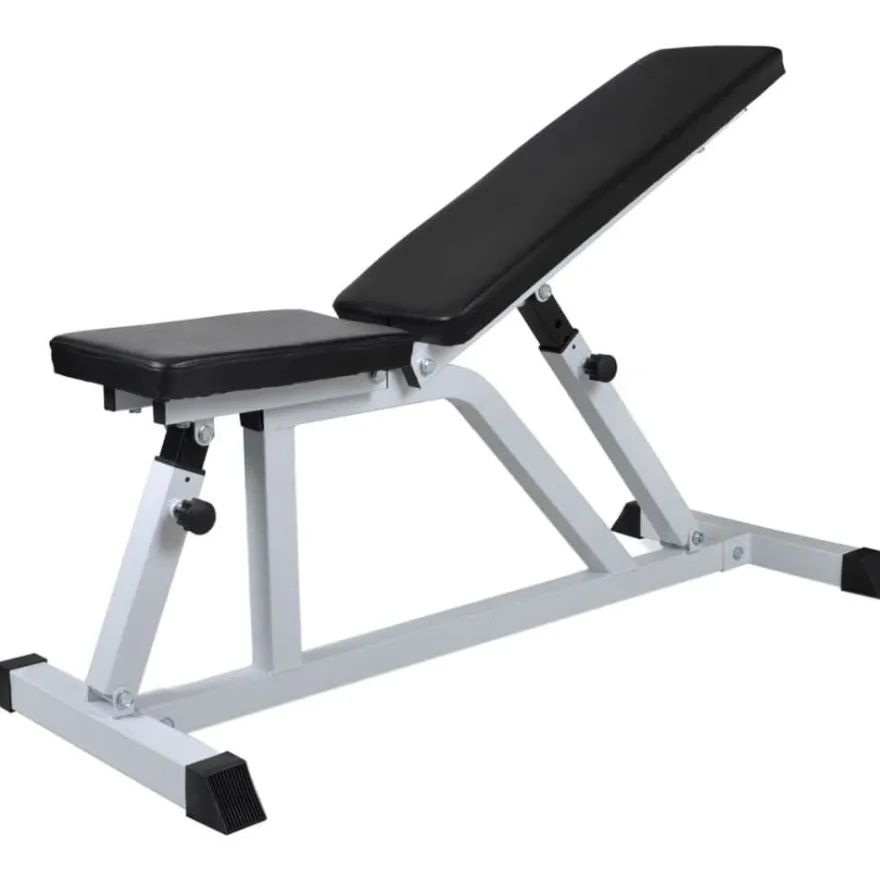 Treenipenkki levytanko- ja käsipainosarjalla, 60.5kg, 115x47x116cm