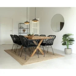 Tuoli House Nordic Trieste, istuinpehmusteella, polyrottinki