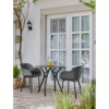 Tuoli Linento Garden Shell-P antrasiitti 2kpl/pkt