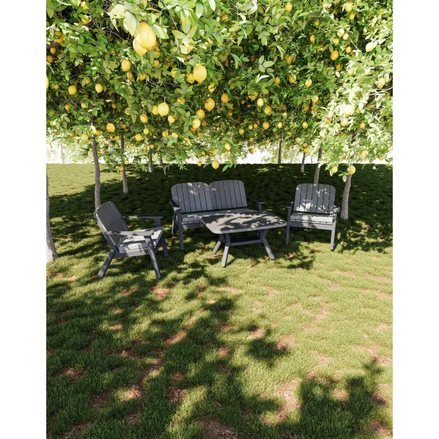 Tuoli Linento Garden Silva hiilenharmaa/antrasitti