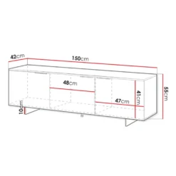 TV-taso 3D ALMA, beige (2316)