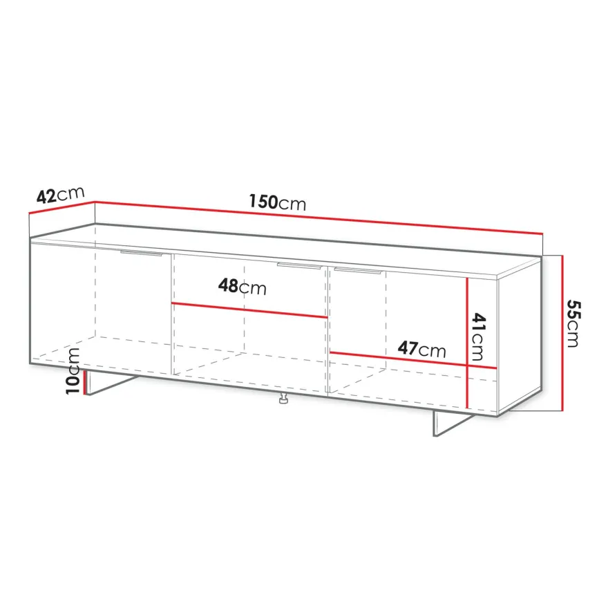 TV-taso 3D ALMA, beige (2316)