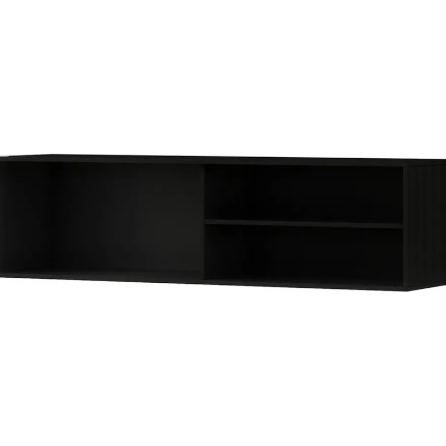 TV-taso Eltap Meorati 150, seinäkiinnitys, musta/tammi
