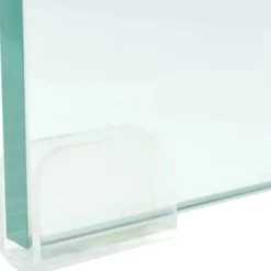 Tv-taso/näyttöteline kirkas lasi 100x30x13 cm
