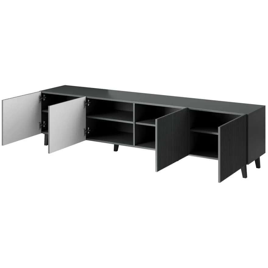 TV-taso VAMOS GREY 200, tummanharmaa (5347)