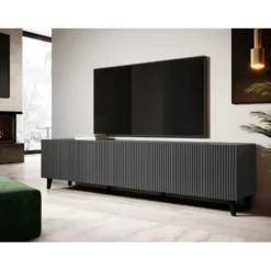 TV-taso VAMOS GREY 200, tummanharmaa (5347)