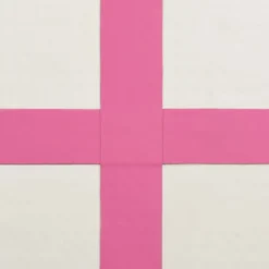 Täytettävä voimistelumatto pumpulla 500x100x20 cm PVC pinkki